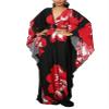 Leisureperiod Caftan for Women Plus Size Swimsuit Cover Up Ethnic Print Kaftan Beach Dress Batwing Sleeve Loungewear view 1