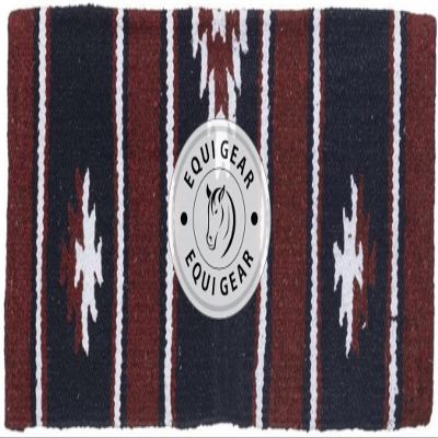 EQUIGEAR Horse Western Ranch Saddle pad/New Zealand Wool Western Saddle Blanket Top Wool Saddle pad Size 34" L x 36" W (Customization Available) z154