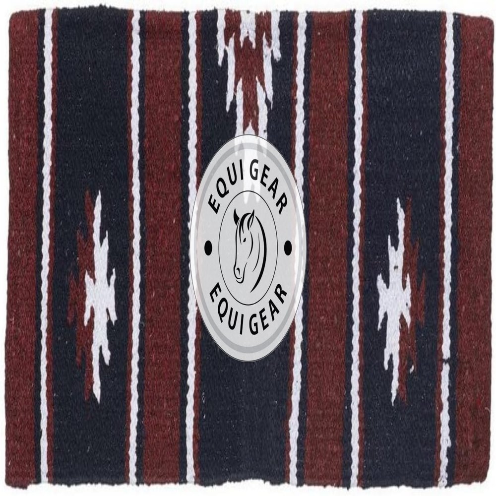 EQUIGEAR Horse Western Ranch Saddle pad/New Zealand Wool Western Saddle Blanket Top Wool Saddle pad Size 34" L x 36" W (Customization Available) z154