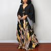 Leisureperiod Caftan for Women Plus Size Swimsuit Cover Up Ethnic Print Kaftan Beach Dress Batwing Sleeve Loungewear view 2