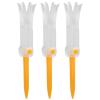 3 . 3in golfer Tees , Plastic golfer Tees Pack of 3 , Foldable Training golfer Tee , avoid Flying Rotatable Practice Accessories balls Studs for golfer Reduces Friction & Side spins Prongs Plastic Tees(orange) view 1