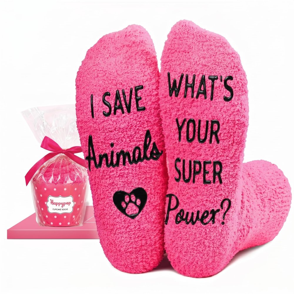 HAPPYPOP Veterinary Gift for Women - Female Veterinarian Vet Tech Socks