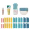 24 Pack Multi Sizes Silicone Bottle Covers Travel Essentials for Women, 2025 Cruise Ship Essentials, Travel Size Toiletries,Travel Accessories Must Have, Travel Gadget, Elastic Sleeves for leak proof view 1