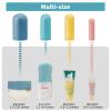 24 Pack Multi Sizes Silicone Bottle Covers Travel Essentials for Women, 2025 Cruise Ship Essentials, Travel Size Toiletries,Travel Accessories Must Have, Travel Gadget, Elastic Sleeves for leak proof view 2