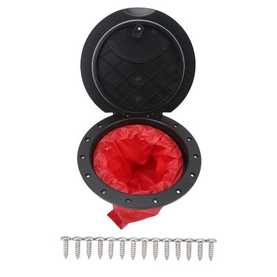 Yuecoom 11.2 inch Black Deck Plate Kit,Black Deck Plate Kit Deck Hatch with Storage Bag for Kayak Boat Fishing Rigging Cano Accessories