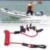 Boat Engine Emergency Stop Switch Safety Lanyard,plplaaoo Boat Kill Switch Lanyard,Boat Engine Safety Kill Stop Switch Lanyard,Safety Tether Emergency Stop Spring Wire for Replacement, boat kill view 4