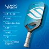 Selkirk Sport LUXX Control Pickleball Paddle | Florek Carbon Fiber Pickleball Paddles with a Polypropylene X7 Core | The Pickle Ball Racket Designed for Ultimate Power & Control | Invikta Blue view 4