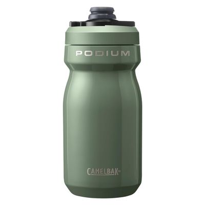 CamelBak Podium Steel Insulated Stainless Steel Bike Water Bottle Moss, 18oz