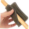 BESPORTBLE 2pcs Leather Billiard Cue Cleaning Towel Soft Genuine Leather Cue Shaft Wiper for Pool Maintenance Essential Billiard Accessories and view 2