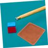 BESPORTBLE 2pcs Leather Billiard Cue Cleaning Towel Soft Genuine Leather Cue Shaft Wiper for Pool Maintenance Essential Billiard Accessories and view 4