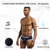 JOCKMAIL Men's Jockstrap Cotton Briefs Breathable Athletic Underwear Supporter (US, Alpha, X-Large, Regular, 307Black) view 4