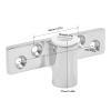316 Stainless Steel Boat Oarlock, 1/2in Rowlock Oar Socket for Small Boat Dinghy Canoe, Dinghy, Lifeboat, Polished Shank Side Mount Rowlock, Oarlock Socket for Yachts Ships view 4