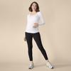 Motherhood Maternity Workout Over the Belly Pregnancy and Postpartum Leggings, Yoga Pants womens, 26 inch black, X-Large view 3