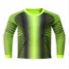 Hansber Kids Youth Goalie Shirts Padded Long Sleeve Soccer Goalkeeper Jersey Football Uniform Fluorescent Green 9-10 Years view 1