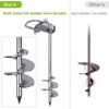 Insaga Multi-Purpose Ground Anchors, Fully Welded Trampoline Anchors, 16.5'' Mobile Home Anchors, Shed Anchor Kit for Trampoline, Swing Set, Carport,Play Ground, Set of 4 view 4