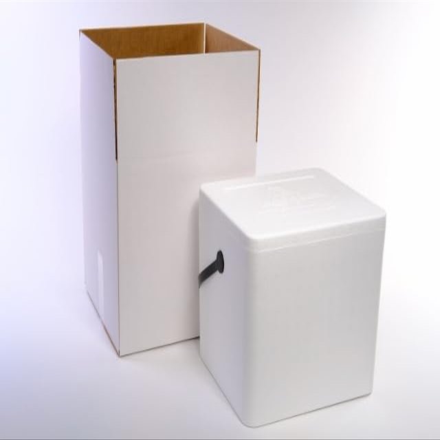 Salutem Vita - 22qt Styrofoam Cooler | Large Lightweight Insulated Ice Chest for Food, Drinks & Medical Transport | Inside: 12.5 x 10.5 x 10.75 inches, Outside: 14.5 x 12.5 x 12.75 inches.