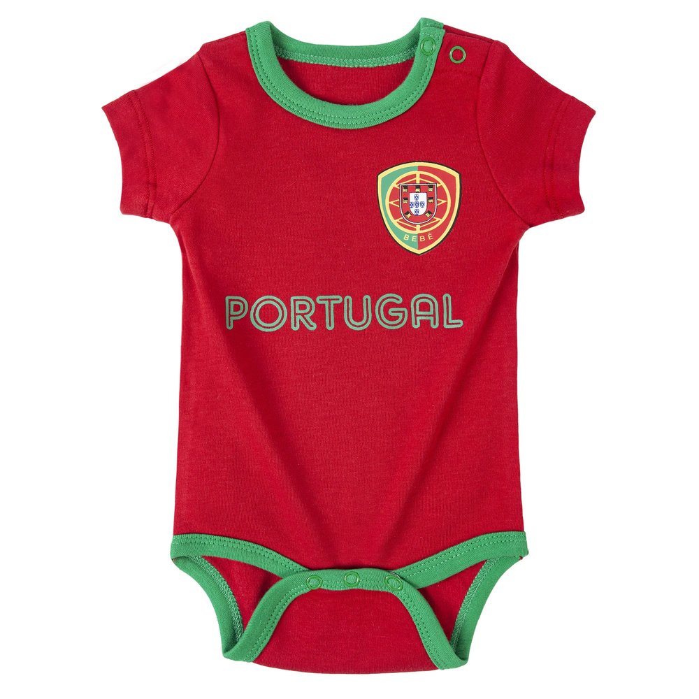 IDONEKER Unisex Newborn Infant Clothing Baby Romper Boys Girls Unique Portugal Soccer Onesie Short Sleeve
