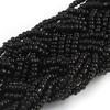 Avalaya Wide Chunky Black Glass Bead Plaited Necklace - 53cm L view 4