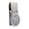 Theta Xi Officially Licensed Money Clip - Premium Round Stainless Steel Design for Greek Life, Fraternity Brothers, Alumni, and College Students - Durable, Sleek, Slim Front Pocket Carry (Theta Xi 2) view 1