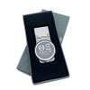 Theta Xi Officially Licensed Money Clip - Premium Round Stainless Steel Design for Greek Life, Fraternity Brothers, Alumni, and College Students - Durable, Sleek, Slim Front Pocket Carry (Theta Xi 2) view 4