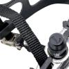 SM SunniMix Bike Pedals with Toe Clips and Straps Bicycle Pedals 14mm Spindle with 9/16" Axle for Stationary Bike Outdoor Bicycles Repair, Left view 3