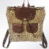 American Darling Backpack Hair-On Cowhide Genuine Vegetable Tanned Leather Drawstring Western Travel Bag 15in X 14in X 7in view 2