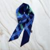 Skinny Scarf | Bag Handle Wrap Charm | Hair Tie Ribbon | Headband | Neck Scarf | Head Scarf  Check | Horse Saddle Print (H17) view 2
