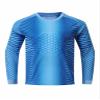 Hansber Kids Youth Goalie Shirts Padded Long Sleeve Soccer Goalkeeper Jersey Football Uniform Stripedblue 7-8 Years view 1