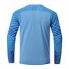 Hansber Kids Youth Goalie Shirts Padded Long Sleeve Soccer Goalkeeper Jersey Football Uniform Stripedblue 9-10 Years view 3