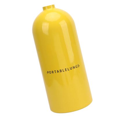 Airshi 3L Diving, High Pressure Gas Storage, Aviation Aluminum Diving Equipment, Small Oxygen for Diving Tours (Yellow)