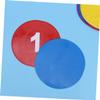 KALLORY 11pcs Digital Volleyball Court Floor Markers Variety Colors Sizes Spots Markers for Gym Sports Random Color view 2