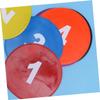 KALLORY 11pcs Digital Volleyball Court Floor Markers Variety Colors Sizes Spots Markers for Gym Sports Random Color view 3