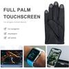 Zjjseloru Womens Elegant Genuine Lambskin Leather Driving Gloves Unlined, Touchscreen, Black, XL view 2