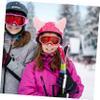 FAVOMOTO 1pair Plush Cat Ear Decorations for and Stylish Ornaments for Personal Expression for and Skiers view 2