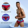 JOCKMAIL Mens Jockstrap Mens Cotton Briefs Breathable Mens Athletic Underwear for Athletic Supporter (US, Alpha, X-Large, Regular, Regular, 307Red) view 4