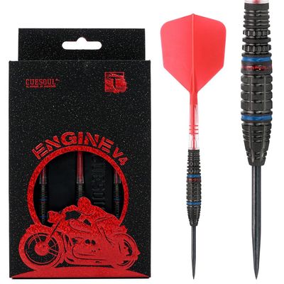 CUESOUL Engine V4 21g Steel Tip 90% Tungsten Dart Set with Oil Paint Finished and Unifying ROST T19 Carbon Flight
