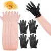 20 Pairs Field Dressing Kit Hunting Deer Cleaning Gloves with Disposable Pvc Long and Short Gutting Hunting Field Dressing Butchering Kit for Pig Deer Animals Butt Out Buttout Tool (Black, Pink) view 1