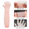 20 Pairs Field Dressing Kit Hunting Deer Cleaning Gloves with Disposable Pvc Long and Short Gutting Hunting Field Dressing Butchering Kit for Pig Deer Animals Butt Out Buttout Tool (Black, Pink) view 3