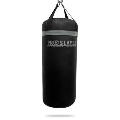 Proslayer 80lb Boxing MMA Heavy Punching Bag UNFILLED Black/Grey - Made in USA
