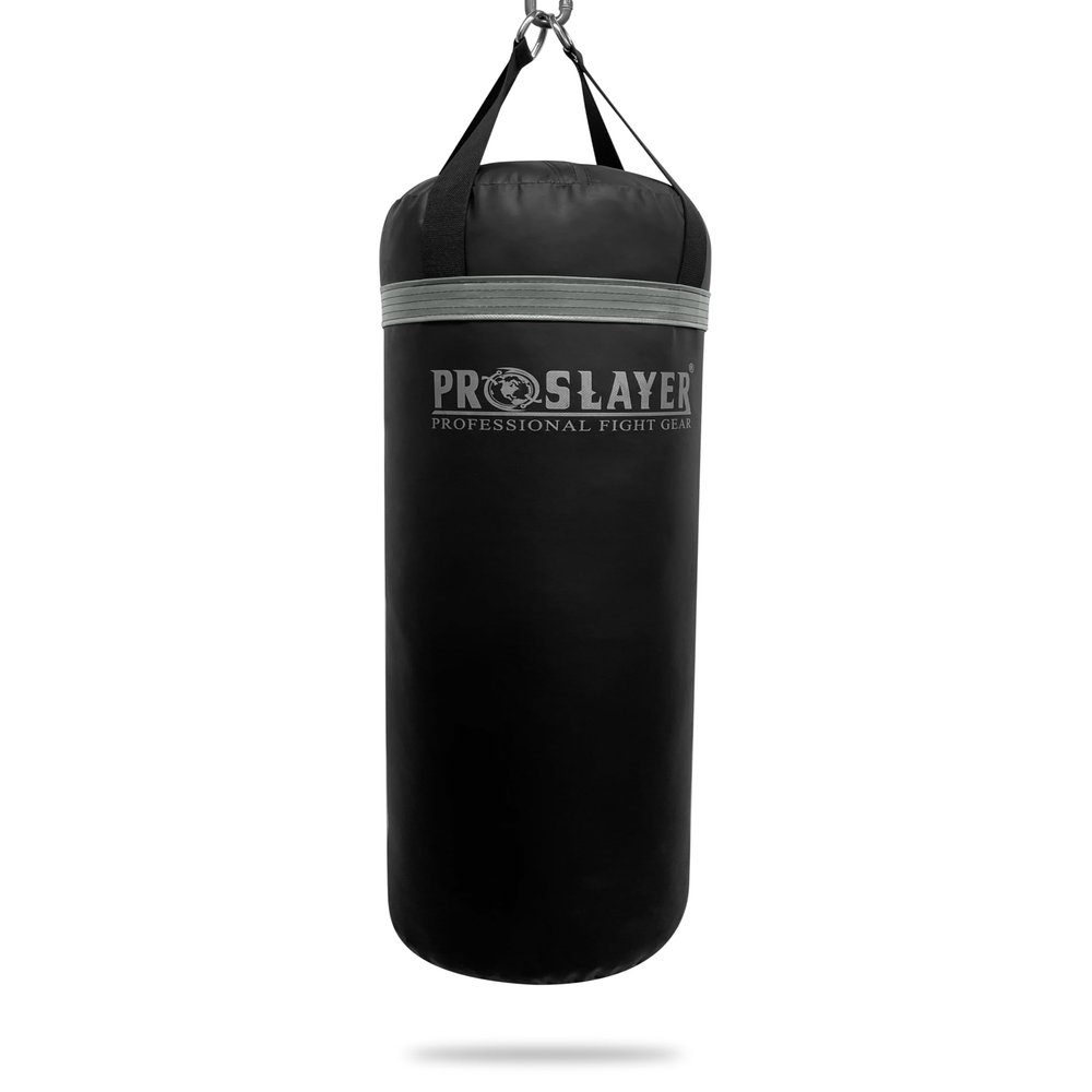 Proslayer 80lb Boxing MMA Heavy Punching Bag UNFILLED Black/Grey - Made in USA