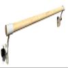 Athletic Bar Ballet Barre 4 FT Long 2.0 Diameter Traditional Ballet Bar Wall Mounted with 5 Adjustable Height Stretch Bar Dance Bar, Ballet Brackets Included for Home/Studio Ballet Equipment White view 4