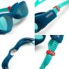 ARENA The One Woman Swim Goggles for Women Watertight Fit Orbit-Proof Seals Anti-Fog Polycarbonate Non-Mirror Lens, Blue/Blue Cosmo/Water view 2