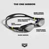 ARENA Unisex Adult The One Swim Goggles for Men and Women Watertight Fit Orbit-Proof Seals Anti-Fog Coated Mirror Lens, Blue/Blue Cosmo/Water view 3