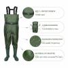 THABATAD Chest Waders, Fishing Waders for Men with Boots, 2-Ply PVC/Nylon Waterproof Hunting Waders, Bootfoot Waders view 3