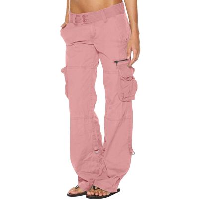 Cargo Pants for Women Mid Rise Pockets Baggy Trousers Loose Lightweight Hiking Pants Y2K Fashion Boyfriend Streetwear Pants