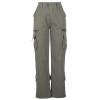Cargo Pants for Women Mid Rise Pockets Baggy Trousers Loose Lightweight Hiking Pants Y2K Fashion Boyfriend Streetwear Pants B-Gray view 3