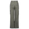 Cargo Pants for Women Mid Rise Pockets Baggy Trousers Loose Lightweight Hiking Pants Y2K Fashion Boyfriend Streetwear Pants B-Gray view 4