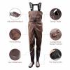 THABATAD Chest Waders, Fishing Waders for Men with Boots, 2-Ply PVC/Nylon Waterproof Hunting Waders, Bootfoot Waders view 2