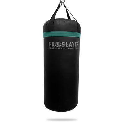 Proslayer 80lb Boxing MMA Heavy Punching Bag UNFILLED Black/Dark Green - Made in USA