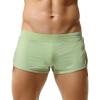 BreakEgg Mens Sports Underwear Boxers Comfortable Quick Dry Mesh Underpanties Man Boxers with Thongs Inner Shorts (Green,Large) view 1